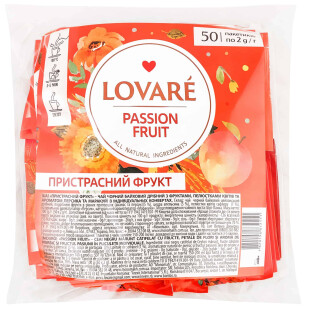Чай черный Lovare Passion Fruit, 50*2г (4820198872151)