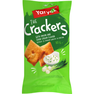 Крекер Yarych вкус лука и сметаны, 80г (4820154483841)