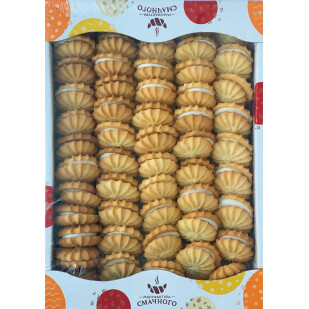 Печенье Мануфактура Барвинок с топленым молоком, 1,7кг/ящ