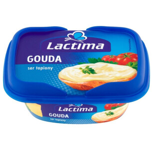 Сир плавлений Lactima Гауда 52,5%, 130г (5901126013514)
