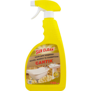 Засіб чистячий San Clean Сантік для ванної, 750г (4820003542262)