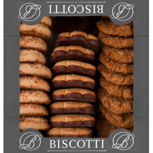 Печенье Biscotti Дольче Город Микс сдобное песочное, 0,45кг (4820180814138)