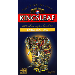 Чай чорний Kingsleaf Large leaf OPA, 100г (4792252942387)