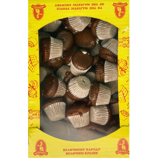 Кекс-мини Добробут с наполнителем топленое молоко, 1кг/ящ.