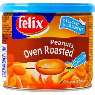 Арахис Felix соленый двойной обжарки, 120г (5900571100879)