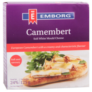 Сыр Emborg Камамбер 50%, 125г (5701215042391)