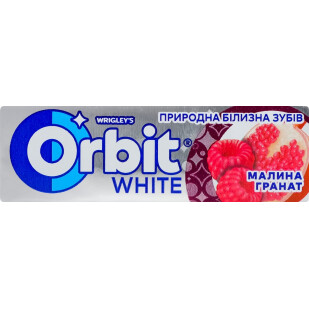 Жевательная резинка Orbit White малина-гранат, 14г (50173747)