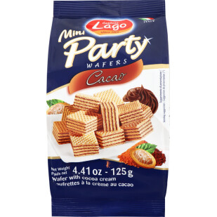 Вафли Gastone Lagо Мини с какао, 125г (8004800003409)