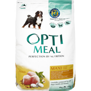 Корм для собак Optimeal больших пород курица сухой, 4кг (4820083905551)
