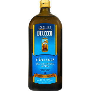 Олія оливкова De Cecco Classico Extra Virgin, 1л (8001250220011)