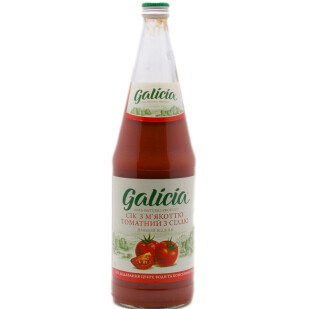 Сок Galicia томатный с мякотью прямого отжима, 1л (4820151000614)