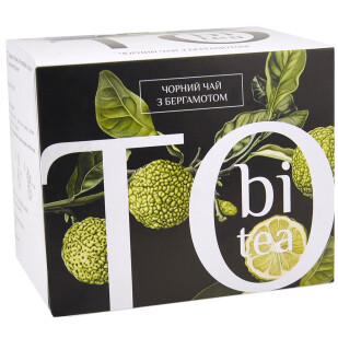 Чай черный Tobi с бергамотом, 20*2,5г