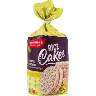 Хлібці Жменька рисові з насінням гарбуза, 100г (4820152181220)