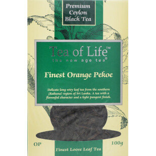 Чай чорний Tea of Life Finest Orange Pekoe крупнолистовий, 100г (0680275045250)
