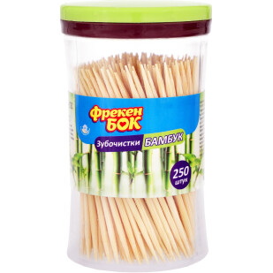Зубочистки Фрекен Бок бамбуковые, 250шт (4823071635829)