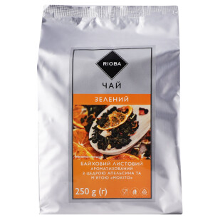 Чай листовой Rioba зеленый байховый с ароматом Мохито, 250г (4823115405081)