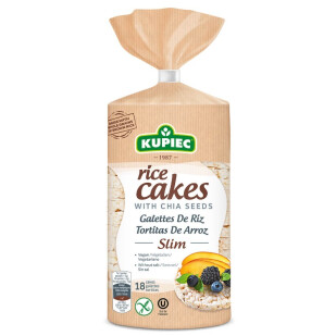 Хлібці Kupiec рисові з чіа, 90г (5906747173180)