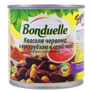 Фасоль Bonduelle красная с кукурузой в соусе ж/б, 430г (3083680495882)