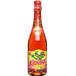 НапитокKidibul яблоко-клубника безалкогольн с/газ, 0,75л (5415270100339)