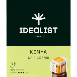 Кава мелена Idealist Coffee Co. Kenya фільтр-пакети, 7*12г (4820241120482)