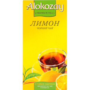 Чай чорний Alokozay з ароматом лимону, 25*2г (4820229040436)