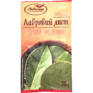 Лист Любисток лавровый молотый, 20г (4820076011078)