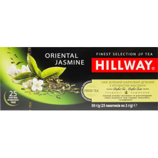 Чай зелений Hillway Oriental Jasmine, 25*2г/уп (8886300990119)
