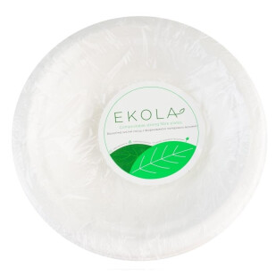 Тарелки Ekola бумажные суповые 450мл, 10шт/уп (4820057100302)
