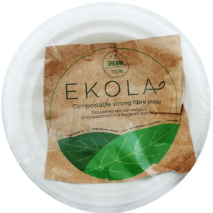 Тарілки Ekola паперові супові 450мл, 10шт/уп (4820057100302)