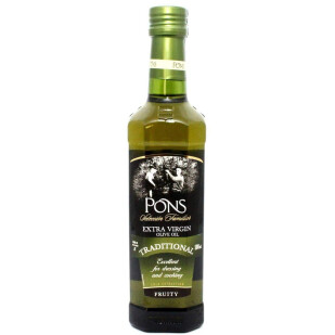 Масло оливковое Pons Extra virgin, 500мл (8429671350061)
