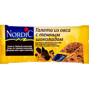 Галета Nordic из овса с шоколадом, 30г (6411200106777)