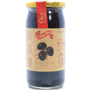 Маслини Diva Oliva Gold черные без косточки , 370мл (5060235651304)