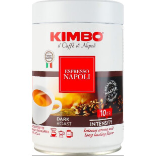 Кофе молотый Kimbo Espresso Napoletano ж/б, 250г (8002200302412)