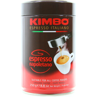 Кофе молотый Kimbo Espresso Napoletano ж/б, 250г (8002200302412)