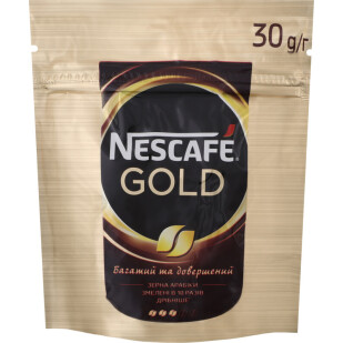Кофе растворимый Nescafe Gold, 30г (7613035444256)