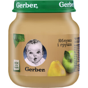 Пюре Gerber яблоко-груша, 130г (7613033514852)