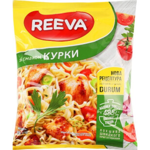 Лапша Reeva зі смаком курки, 85г (4820179257076)