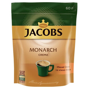 Кофе растворимый Jacobs Monarch Crema, 60г (4820187046488)
