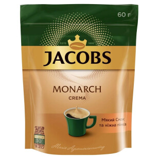 Кава розчинна Jacobs Monarch Crema, 60г (4820187046488)