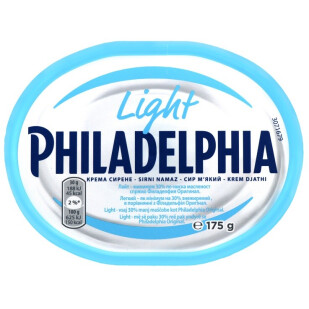 Крем-сыр Philadelphia лёгкий, 175г (7622300340292)