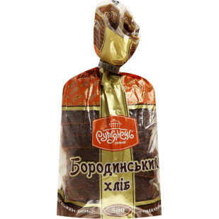 Хліб Рум'янець Бородинський нарізний, 500г (4820062050647)