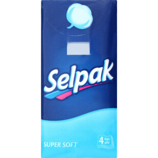 Хустинки паперові Selpak, 10шт/уп (8690530001336)