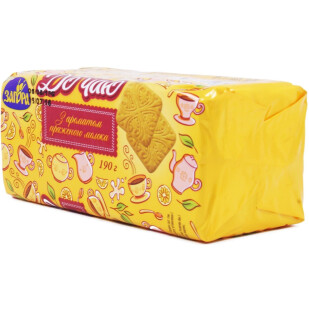 Печенье Загора К Чаю с ароматом топленого молока, 190г (4820016011823)