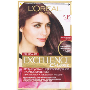 Краска для волос L'Oreal Excellence 5.15 Морозный каштан, шт (3600520973043)