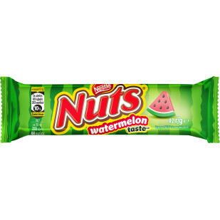 Батончик Nuts зі смаком кавуна, 42г (8593893791213)