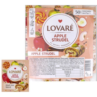 Чай черный Lovare Apple Strudel, 50*2г (4823115406149)