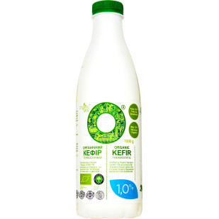 Кефир Organic Milk термостатный органический 1%, 1000г (4820178810029)