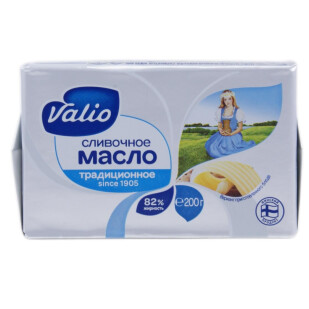 Масло сливочное Valio 82%, 200г (6408432061141)