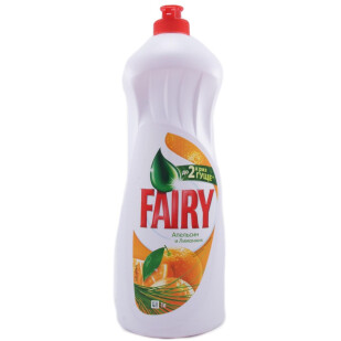Средство для мытья посуды Fairy Plus Апельсин, 1л (5413149314191)