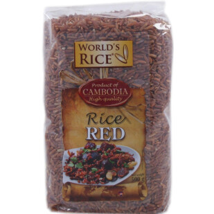 Рис World's rice красный, 500г (4820009102132)